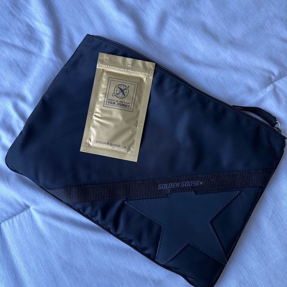 Golden Goose large black nylon Journey pouch - Picture 5 of 6